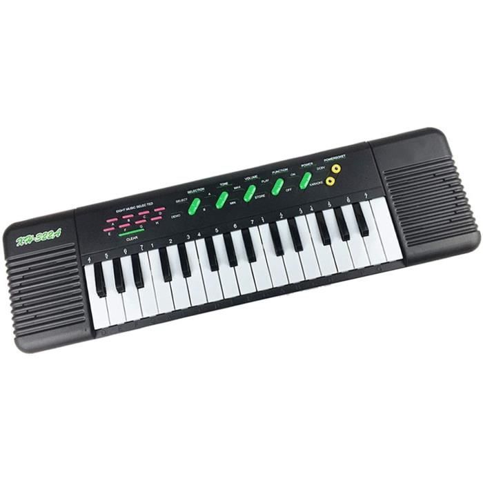 AIYAPLAY Piano enfant électronique, clavier de piano, 32 touches  multifonctions, couvercle lumineux LED, blanc - Cdiscount Jeux - Jouets