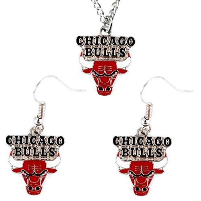 Chicago Bulls fran�aise Boucles doreilles en boucle