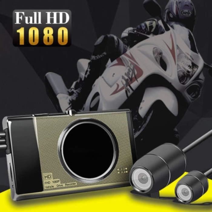Caméra De Bord - Maso Embarquée Étanche Moto Enregistreur Vidéo Full Hd 140 ° Angle 76 1080p Avant Arrière 720p Double Caméra