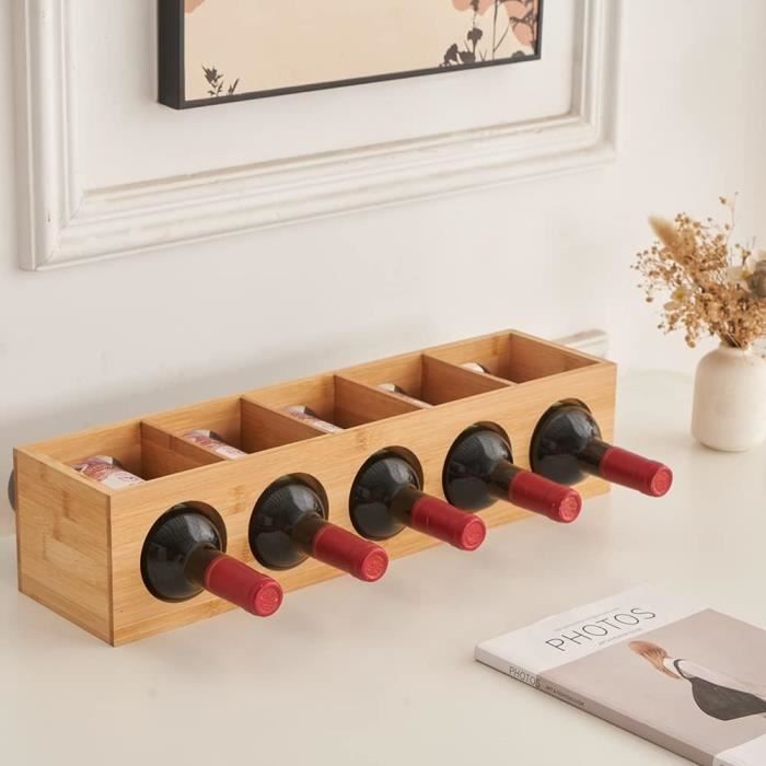 Meuble de cave Casier à bouteilles en chêne massif - 1120 bouteilles -  Module simple profondeur