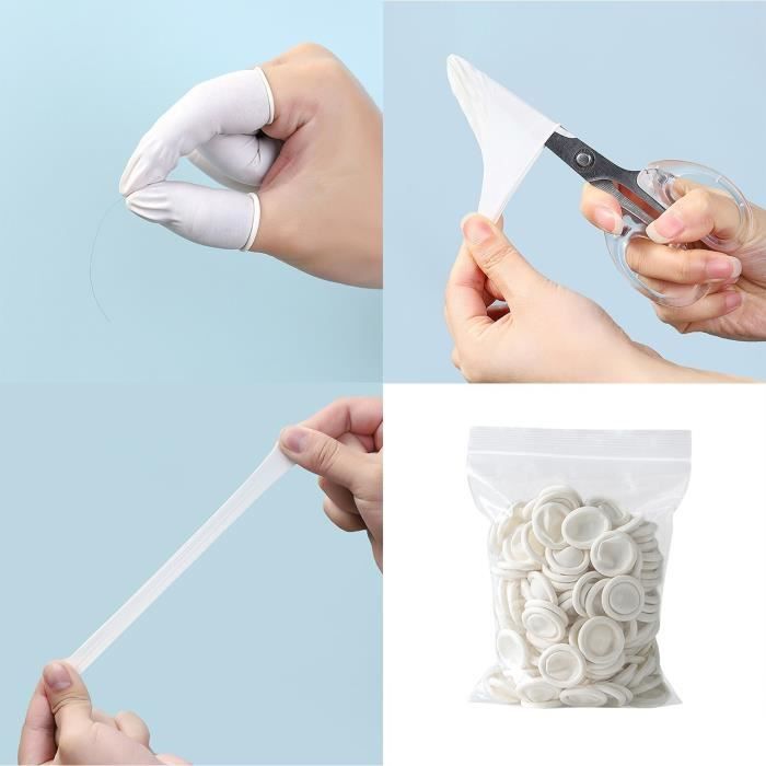 Lot De 10 Protège-doigts En Silicone Pour Couture/broderie - Protection Ongles, Antidérapant (environ 2,5 Cm)