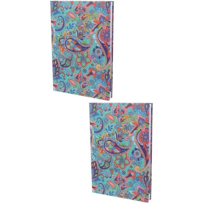 Cahiers A5 Hoshisea - Lot De 6, Papier Kraft, 80 Pages - Marron Et Noir - Pour Bureau, étude