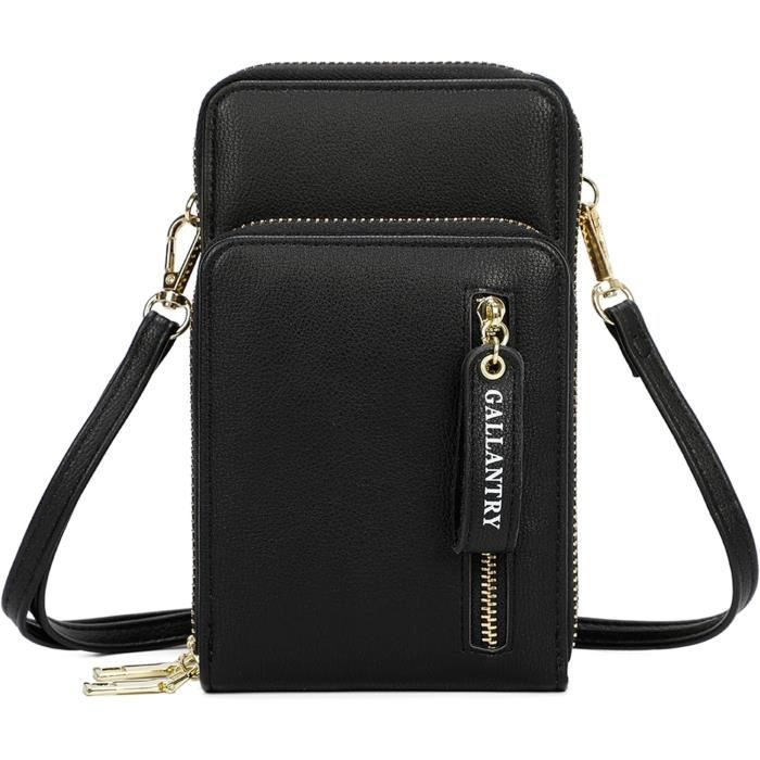 Sac Pochette Bandouliere Femme Pour Smartphone Petit Sacoche Zippe 6.7 Pouces Iphone 13 14 Pro Max Multifonction Carte P n2200 Cdiscount Bagagerie Maroquinerie