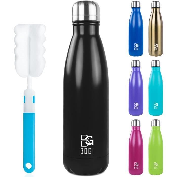 17Oz Insulated Water Bottle Double Wall Vacuum Stainless Steel Bottle ...
