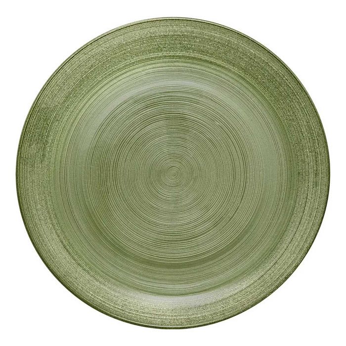 Lot de 6 Assiettes Plates Jem 28cm Vert