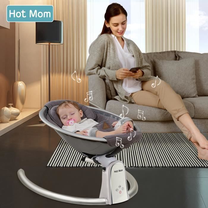 Transat Bebe Hot Mom Gris Fonce Cdiscount Puericulture Eveil Bebe