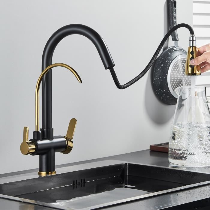jullybathevy robinet de cuisine robinet d eau potable a rotation a 360 robinet mitigeur tirer le robinet cdiscount bricolage