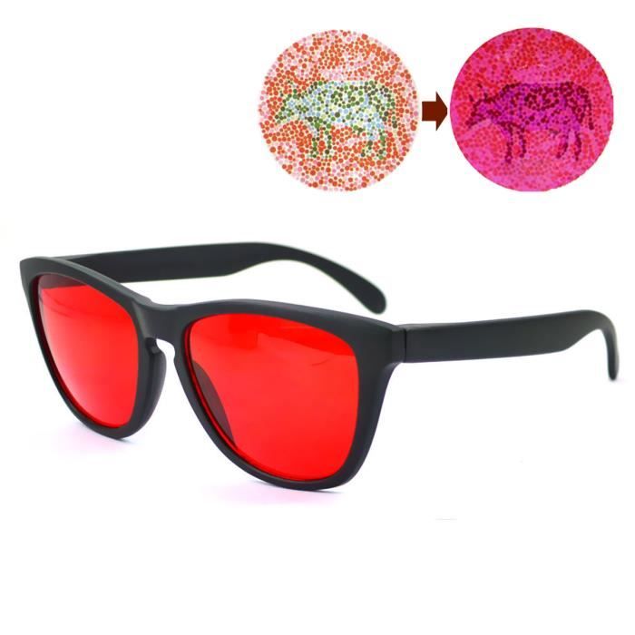 Lunettes De Daltonisme Color Blind Eyeglasses Lunettes Correctrices Pour Rouge Vert Achat Vente Lunettes De Soleil Vert Cdiscount