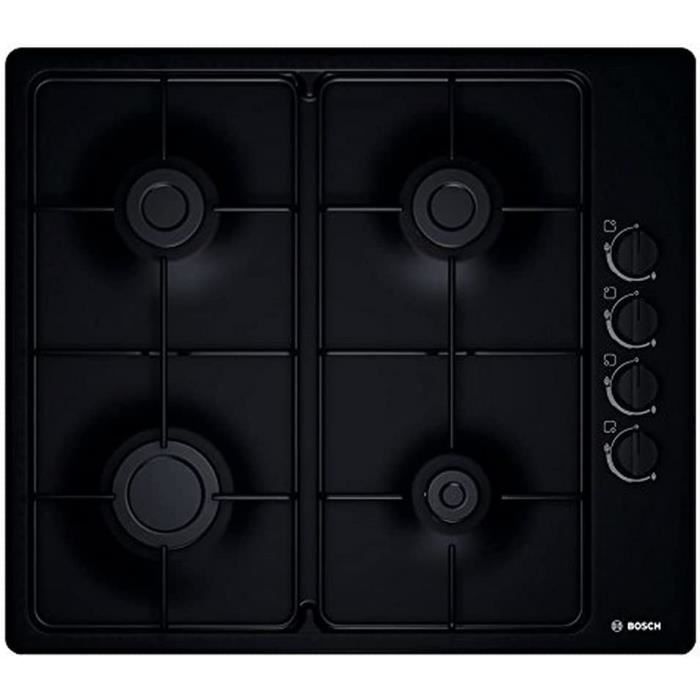 WEYEPlaque de cuisson Gaz verre noir 3 foyers Gaz ville et