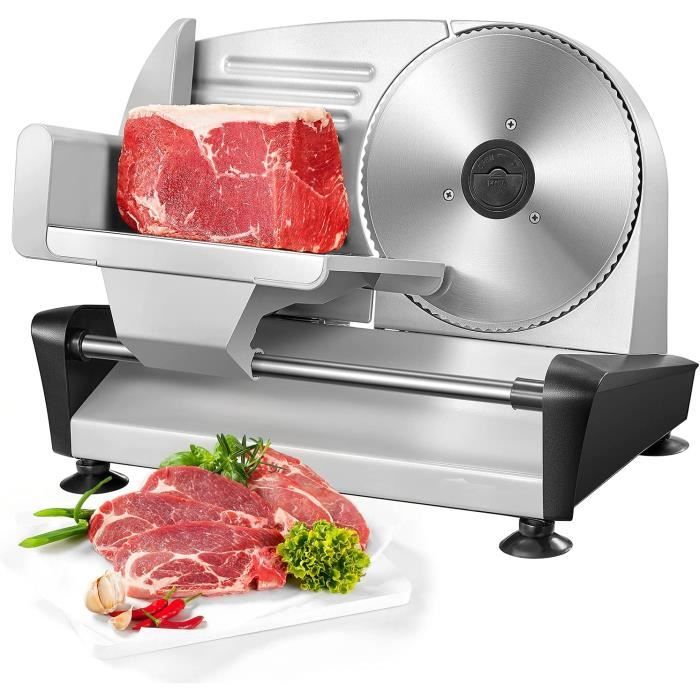 Trancheuse électrique Techwood 150W – Gris – Lame Inox Démontable (TTR-890)