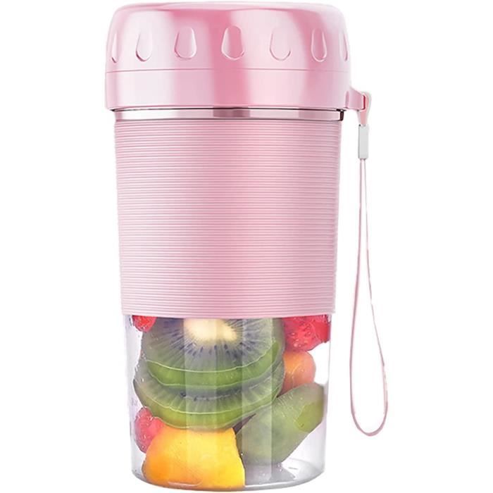 Mulli Mini Mixeur Portable USB Rechargeable – 6 Lames Inox, 450 Ml, Smoothies, Bébé, Sport, Sans Fil