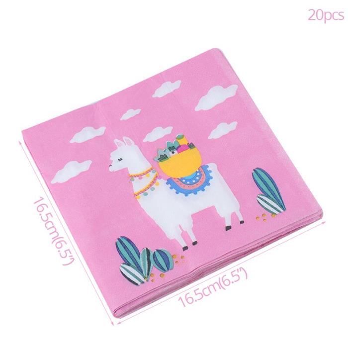 Lot De 40 Serviettes En Papier Motif Hawaïen - 16,5 X 16,5 Cm, Multicolores - Pour Décoration De Table, Fête D'été, Barbecue