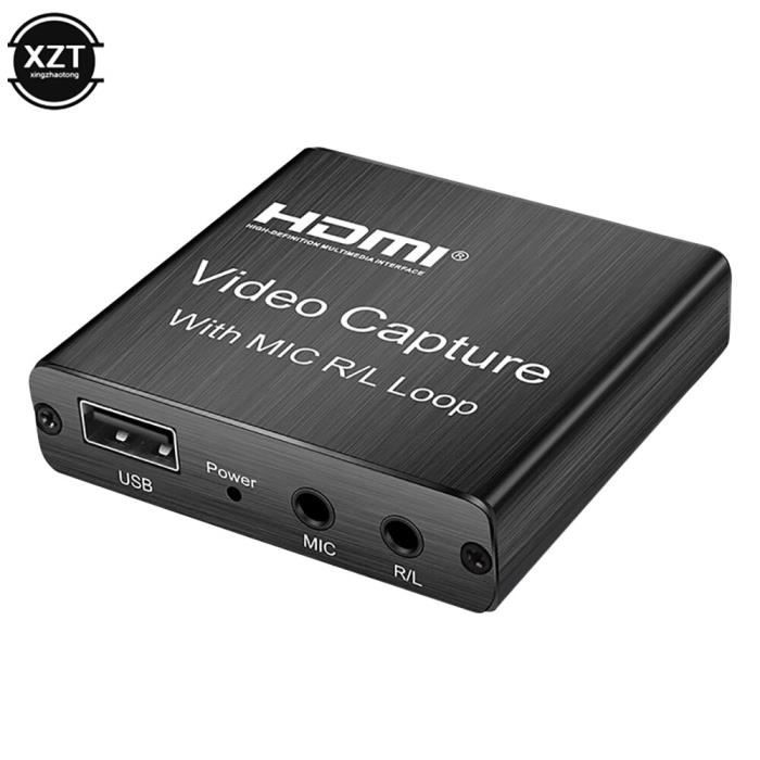 Boîtier d'enregistrement et diffusion en direct 4k 2.0 P 60fps avec micro  R-L de 1080mm, USB 3.5, HDMI, carte [BD097B2] - Cdiscount Informatique