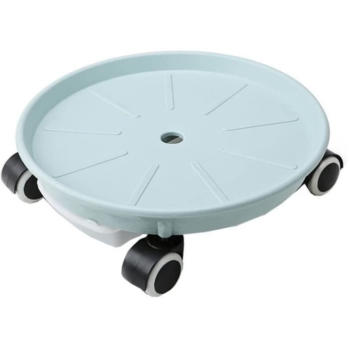 Support De Pot à Roulettes Support à Roulettes Pour Pots De Fleurs - Diamètre 26cm - Gris Soucoupe Grande Dimension