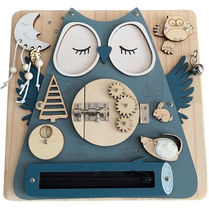 Busy Board Montessori En Feutre - Jouet Sensoriel Portable 8.85x11 Pouces Pour Bébé 1 2 3 Ans | Apprentissage Motricité Fine, Cadeau Éducatif