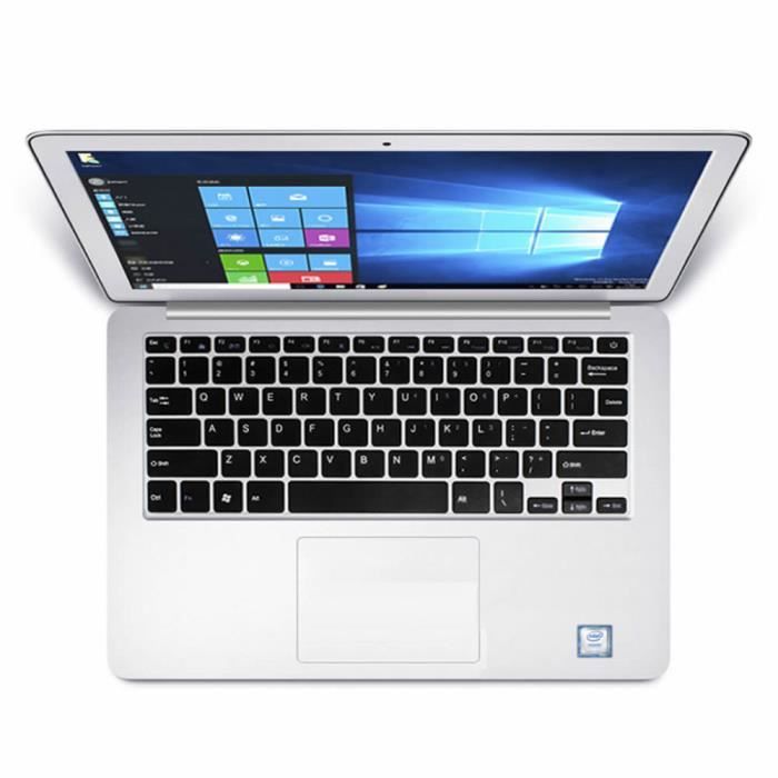 Top achat PC Portable 13.3inch 6GB RAM 64GB SSD Ordinateur portable ultra-plat Intel N3350 Windows 10 OS Argent pas cher