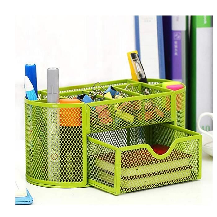 Boite De Rangement Bureau En Metal Pour Stylo Vert Achat Vente Pot A Crayon Boite De Rangement Bureau E Cdiscount