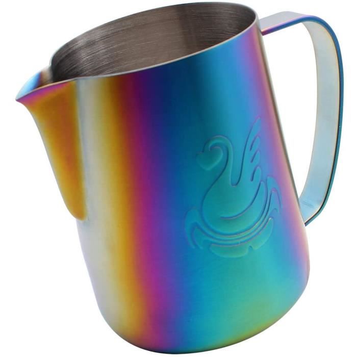 MOUSSEUR A CAFE,pink-600ml--Pichet à lait antiadhésif en acier inoxydable, 350-600ML, tasse à