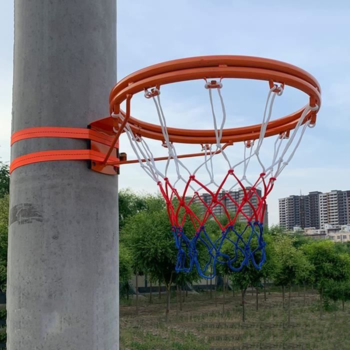 Panier Basket Remplacement De Jante De BasketBall Double Anneau pour Piscine Arbre Et Poteau
