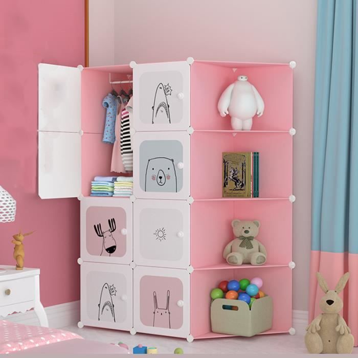 Armoire Pour Enfants Plastique Assembler La Garde Robe Simple De