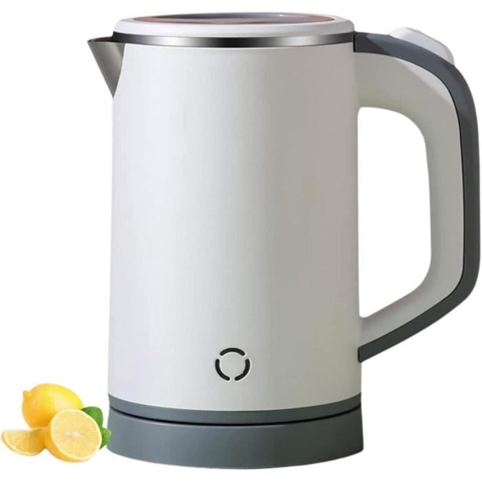 Bouilloire électrique Inox 0,8L 800W – Prise UE, ébullition Rapide, Sécurité Arrêt Automatique