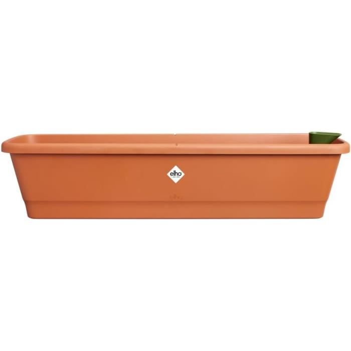 Elho Barcelona Balconnière 40 Planteur Plastique Recyclé 39.5 X 16 Cm Vert Pistache