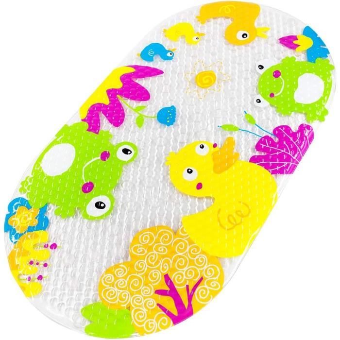 Tapis De Bain Bébé Antidérapant Avec Indicateur Température 37°C - 69x40 Cm, Motif Ourson - DBb Remond - 12