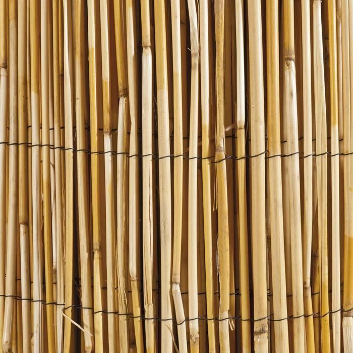 Canisse En Bambou Naturel - Brise-vue Pour Balcon, Jardin, Terrasse, Rouleau Avec Attaches (plusieurs Tailles)