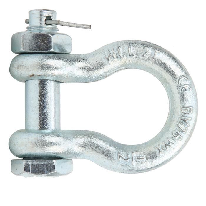 Manille Souple Dyneema 5mm Noire - Charge De Rupture 2500kg - Ultra Résistante Et Légère Pour Cordages
