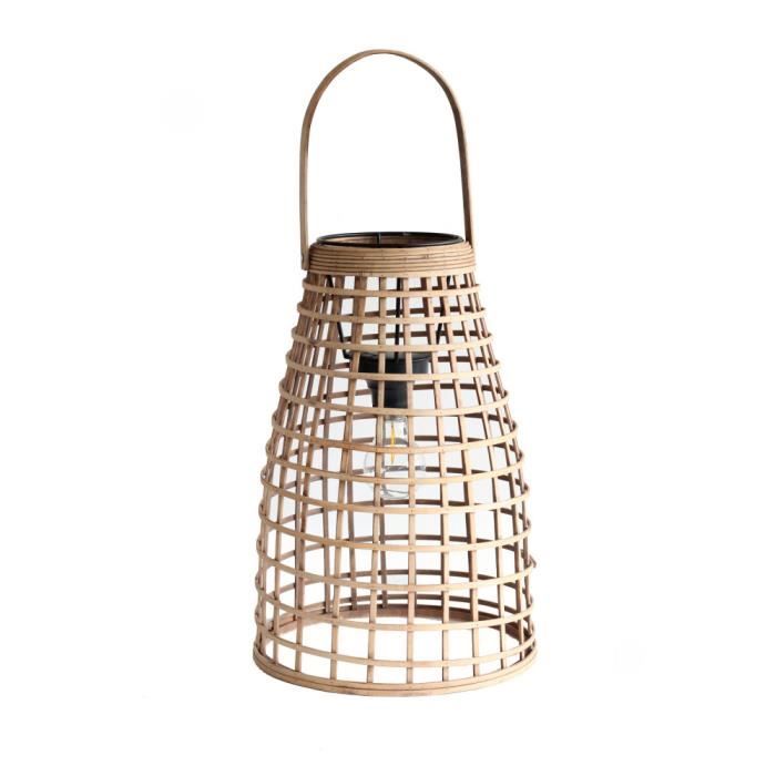 Lampe A Poser En Rotin Malang Redcartel Couleur Naturel