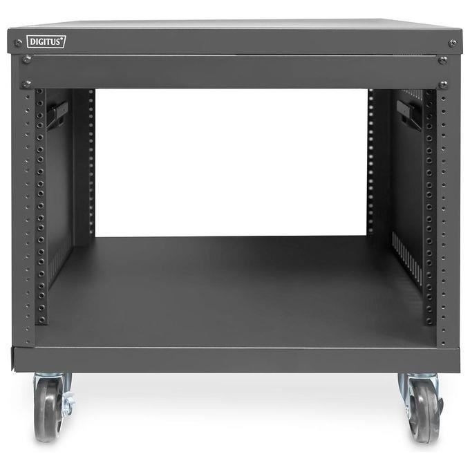 DIGITUS DN-48000 - Rack Audio - 19 Pouces - 8U - Rack déquipement Universel - pour Accessoires Audio-vidéo - Non monté - Charge max