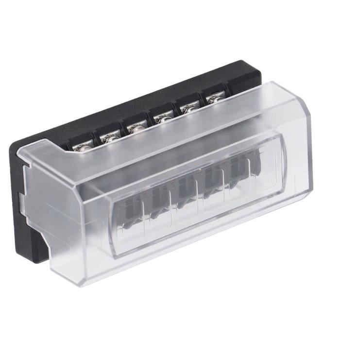Bloc Porte-Fusibles 4 Voies 32V DC Avec LEDs - Pour Auto, Bateau, Camping-Car