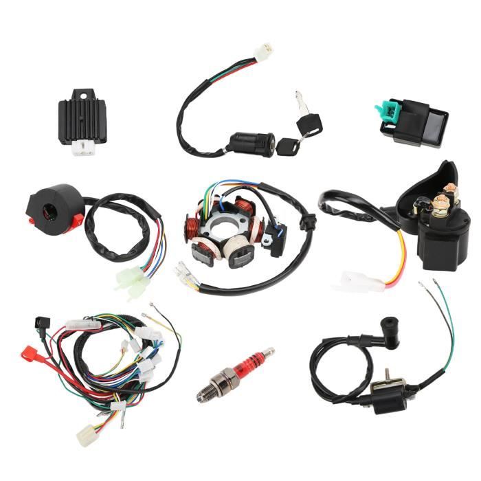 Feux De Travail LED Colight 3 Pouces - Double Faisceau Jaune/blanc - 55W - IP68 - Pour Moto, 4x4
