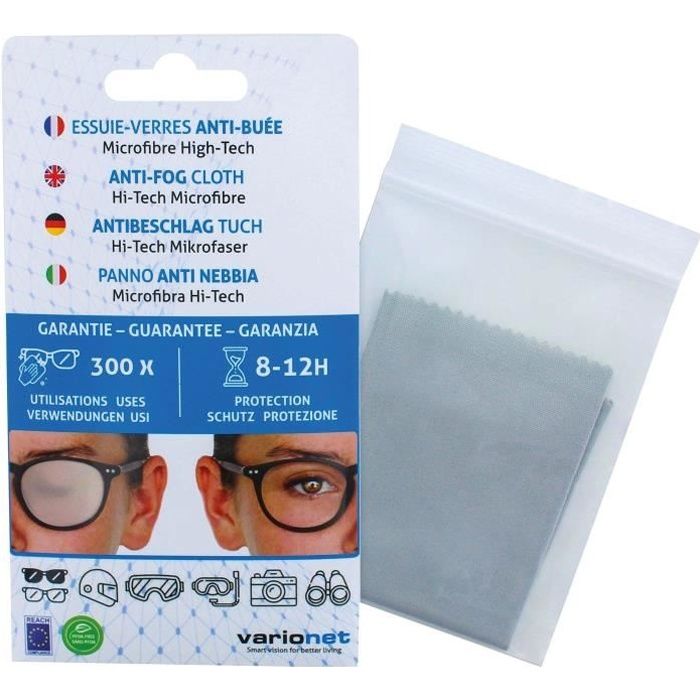 Essui-verres antibuée - En microfibre