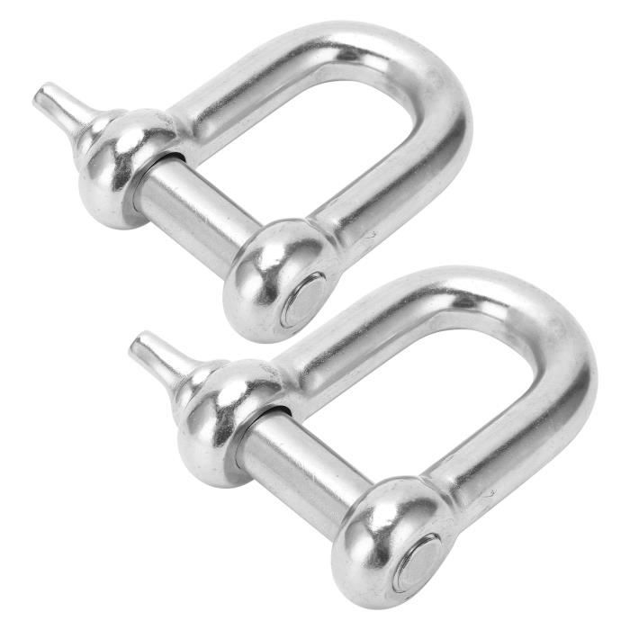 3 Manilles En Acier Inoxydable 304 M10 - Pour Levage, Marine, équitation - Robustes Et Antirouille
