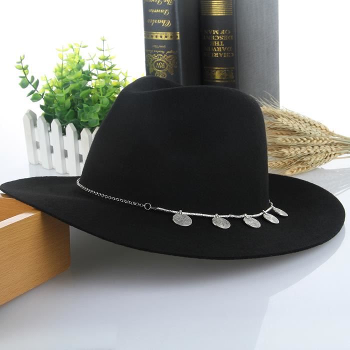 Chapeau Panama Femme Paille Large Bord - Anti-UV Plage Voyage Style Vintage