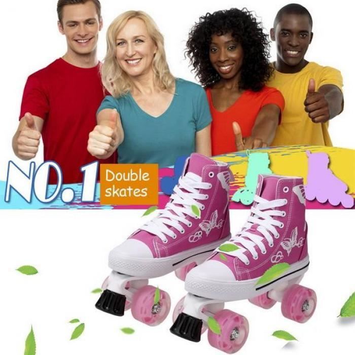 Chaussures de Patin à Roulettes pour Enfants Snickers avec Roues Chaussures de Sport de Plein Air Filles Garçons Cadeaux pour Enfants