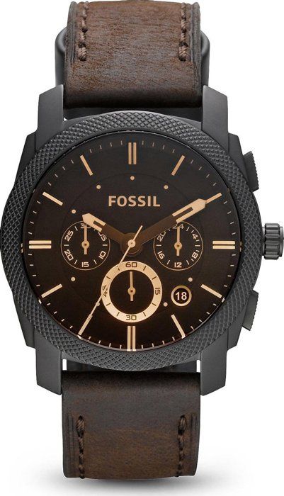 Fossil Machine FS4656 Chronographe Hommes Noir, Marron, Brun, - Achat/vente  montre - Cdiscount
