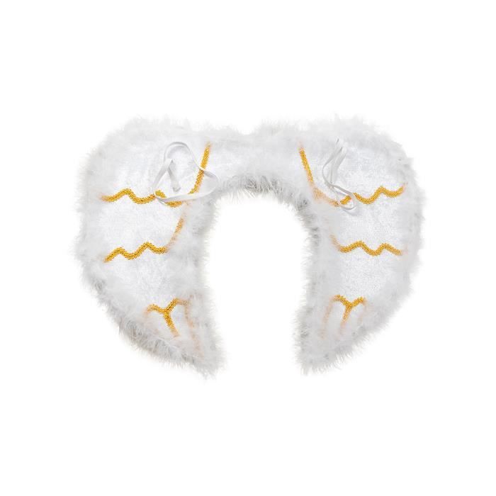 Ailes D’ange Blanches Pour Enfants – Grande Plume Halloween, Costume Cosplay, Accessoire Fête – Taille 33x54x68 Cm