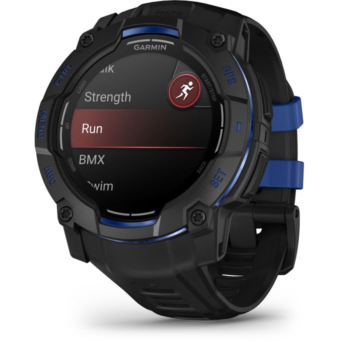 Montre connectée - GARMIN - Instinct 3 - 13 - 50 mm - Amoled - Noir/bleu
