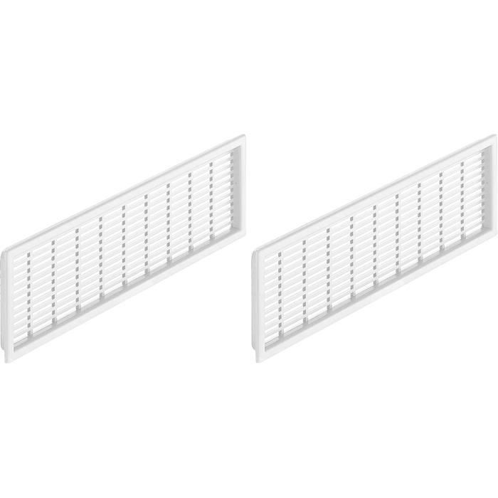 Grille D'aération Rectangulaire Métal 16.5x10 Cm - Neuf - Pour Mur Ventilation