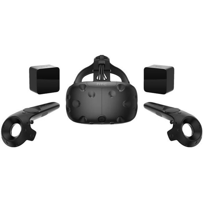 HTC Vive, Casque de visualisation dédié, Noir, 110°, Monotone, AMOLED, 1080 x 1200 pixels