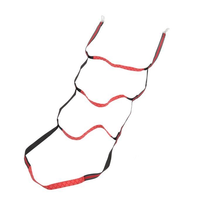 Échelle De Corde Pliante 3 Marches Pour Bateau Gonflable, Kayak, Jet Ski - Longueur 33 Pouces (84 Cm) - Capacité 165 Lbs (75 Kg)