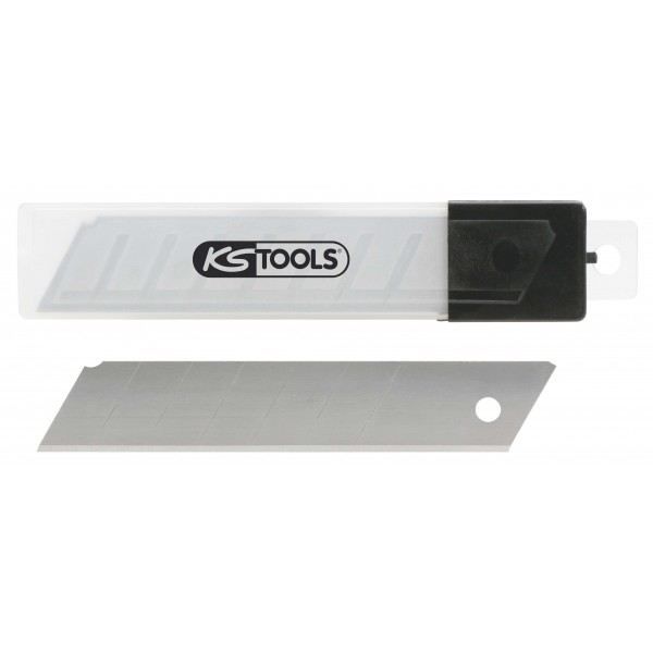 KS Tools 907.2159 - Boîte de 10 lames sécables de 125 x25 mm pour cutter