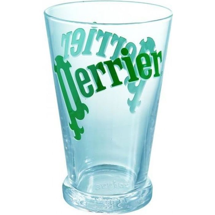 verre perrier par 2 cdiscount maison