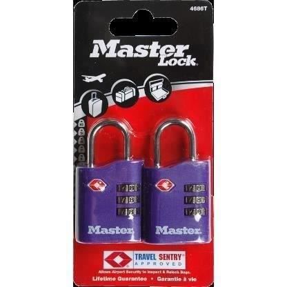 MASTER LOCK 2 Cadenas 30 mm à combinaison TSA