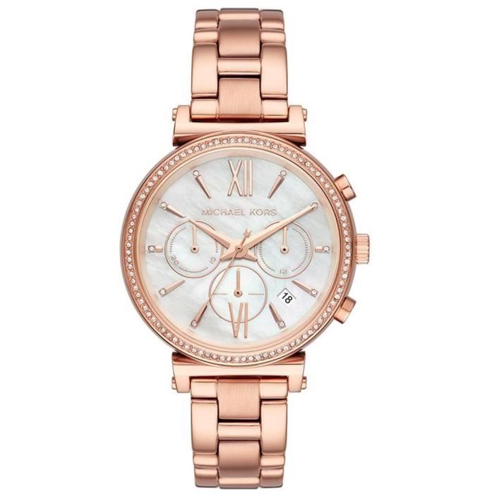 Michael Kors Sofie Femme 38mm Bracelet Acier Inoxydable Quartz Montre MK6576