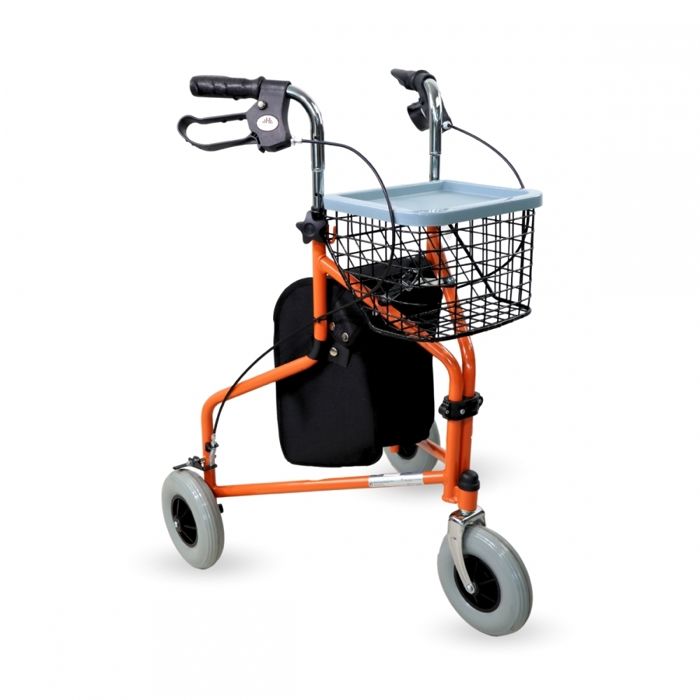 Déambulateur 4 Roues Pliable Mopedia Era Walker - Noir, Sécurisé Et Anti-bascule