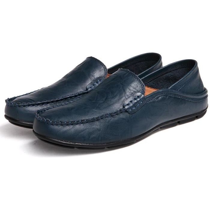 Homme Mocassins Classic Cuir Chaussures Ville Saison d/'été Casual Antidérapant Antichoc Loafers