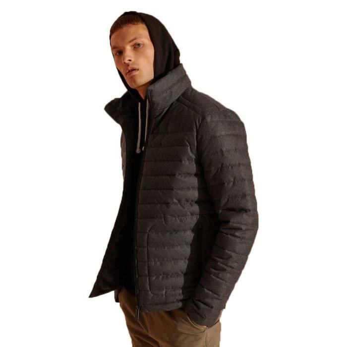 Veste à capuche à double zip fuji discount slim